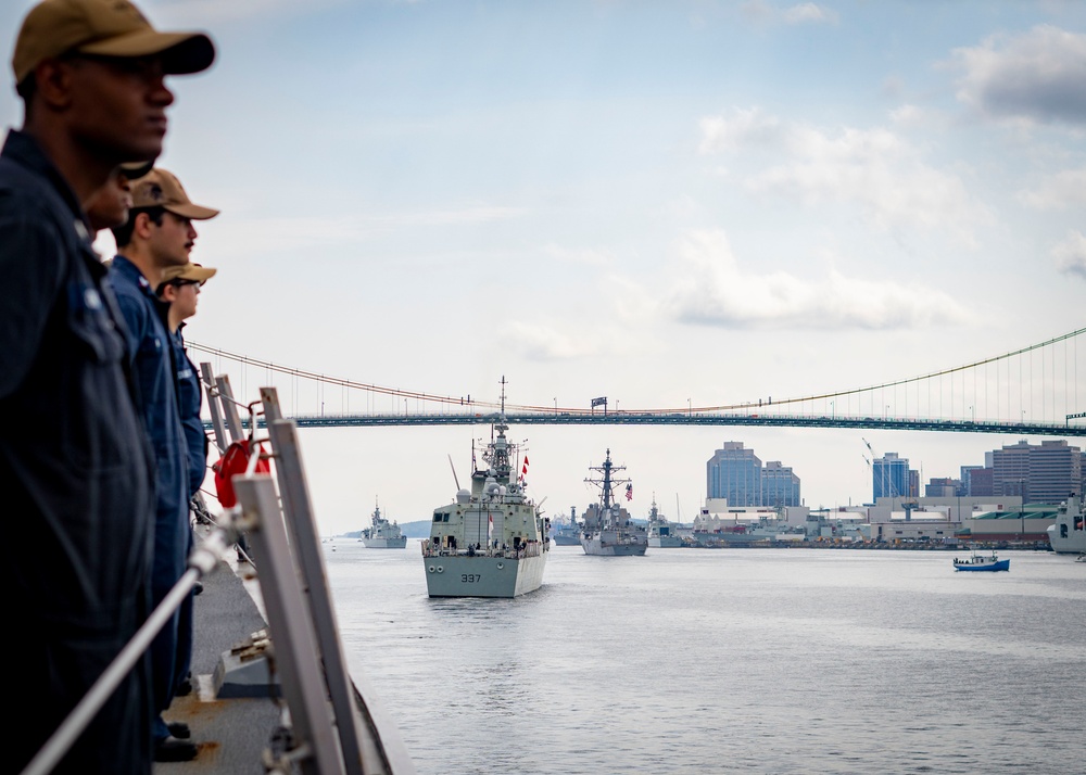 USS Porter Participates in the Halifax Fleet Week Parade