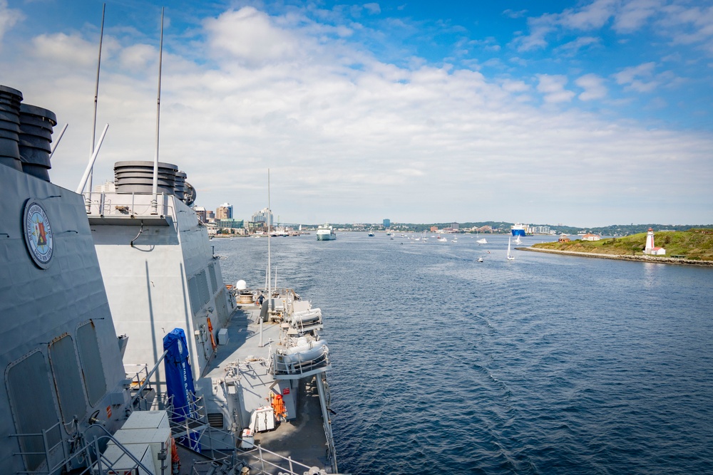 USS Porter Participates in the Halifax Fleet Week Parade