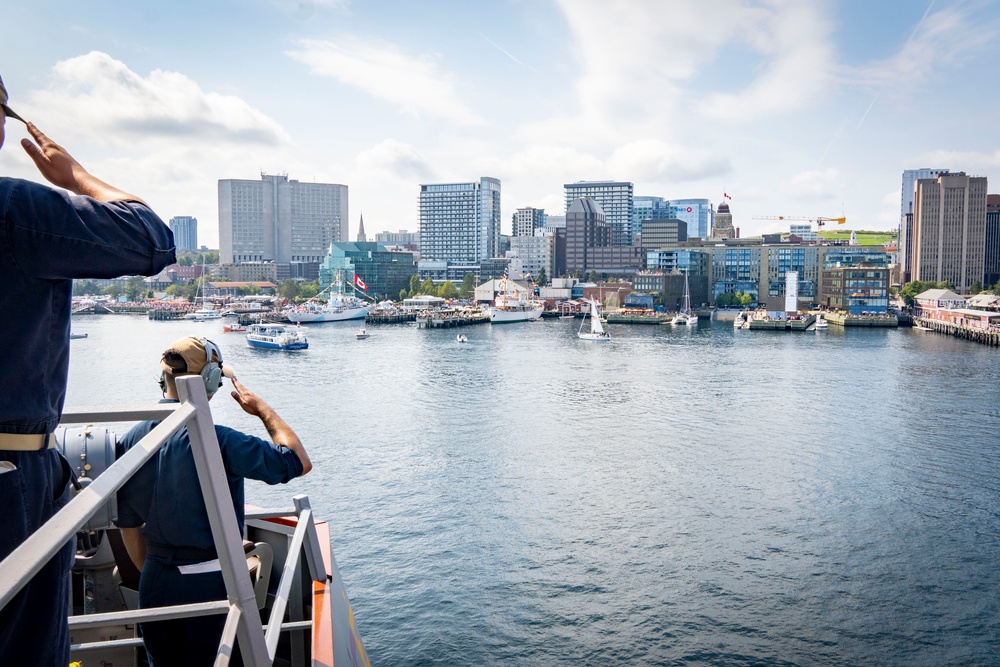 USS Porter Participates in the Halifax Fleet Week Parade