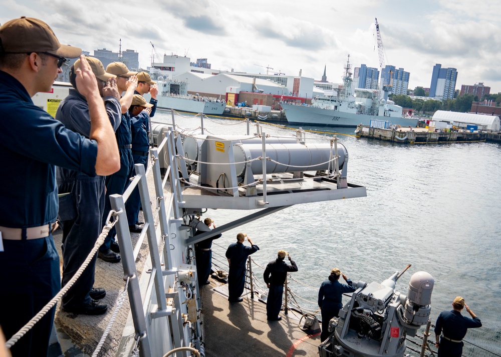 USS Porter Participates in the Halifax Fleet Week Parade