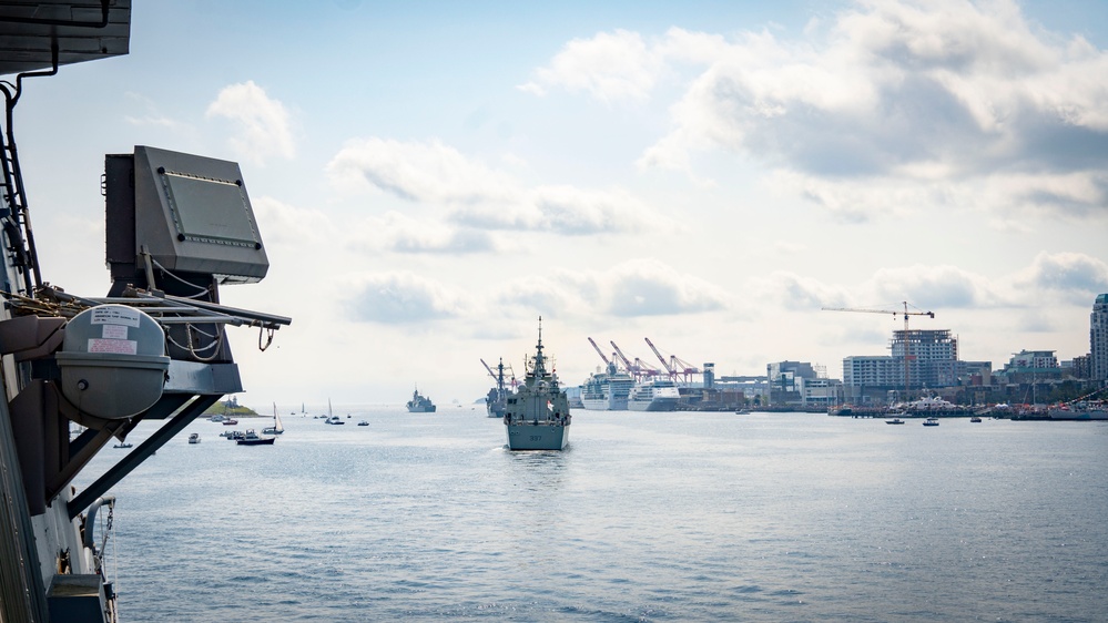 USS Porter Participates in the Halifax Fleet Week Parade