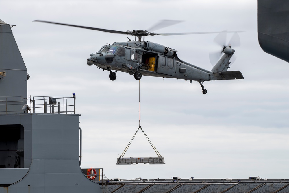 Nimitz Conducts Ammunition Offload Evolution