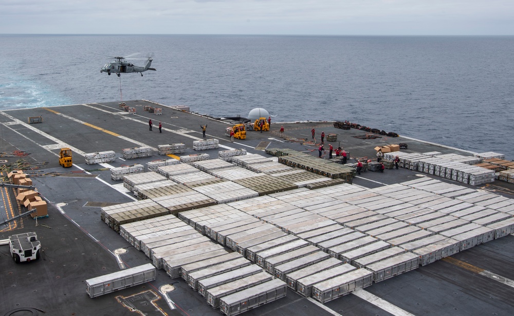 Nimitz Conducts Ammunition Offload Evolution