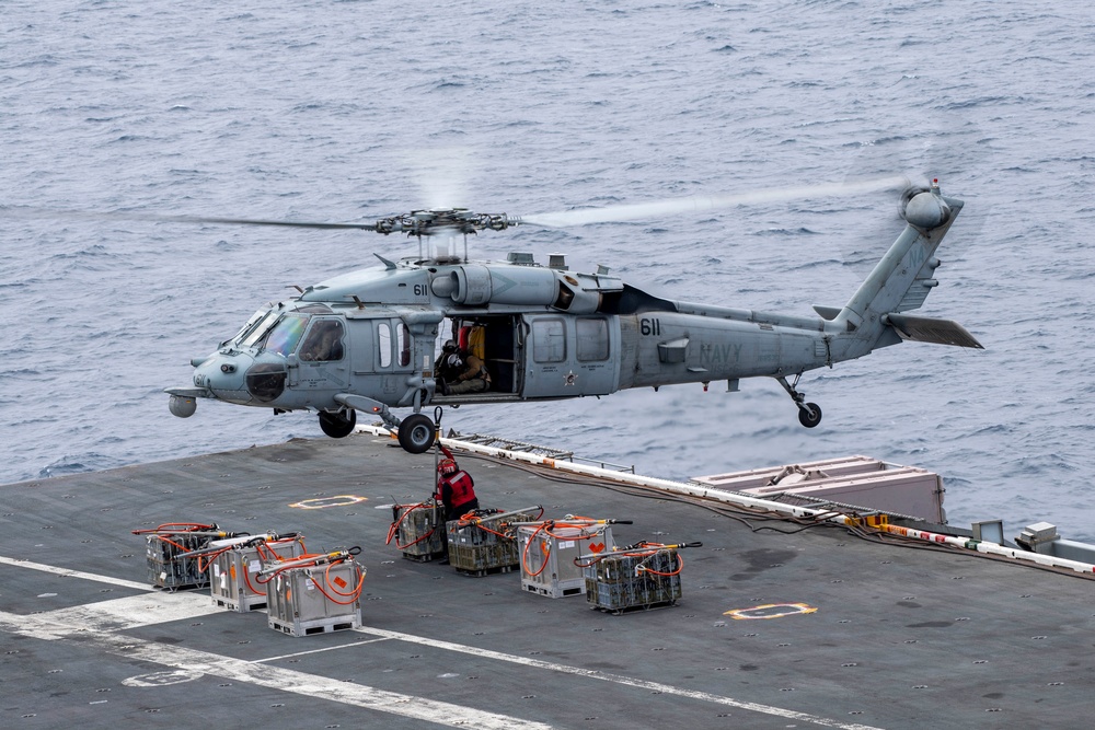 Nimitz Conducts Ammunition Offload Evolution