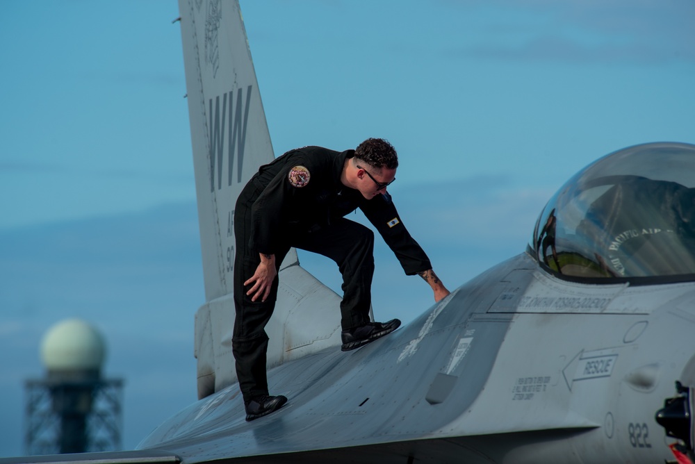 PACAF F-16 Demo Team Performs for Hometown at Misawa Air Fest 2023