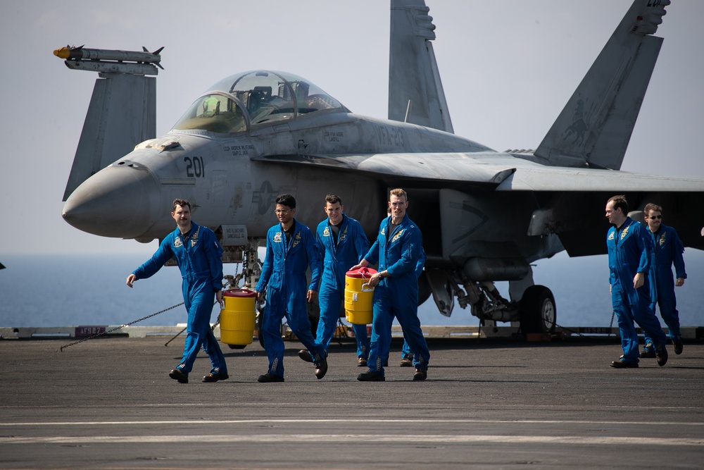 Strike Fighter Squadron 213 Airborne Change of Command