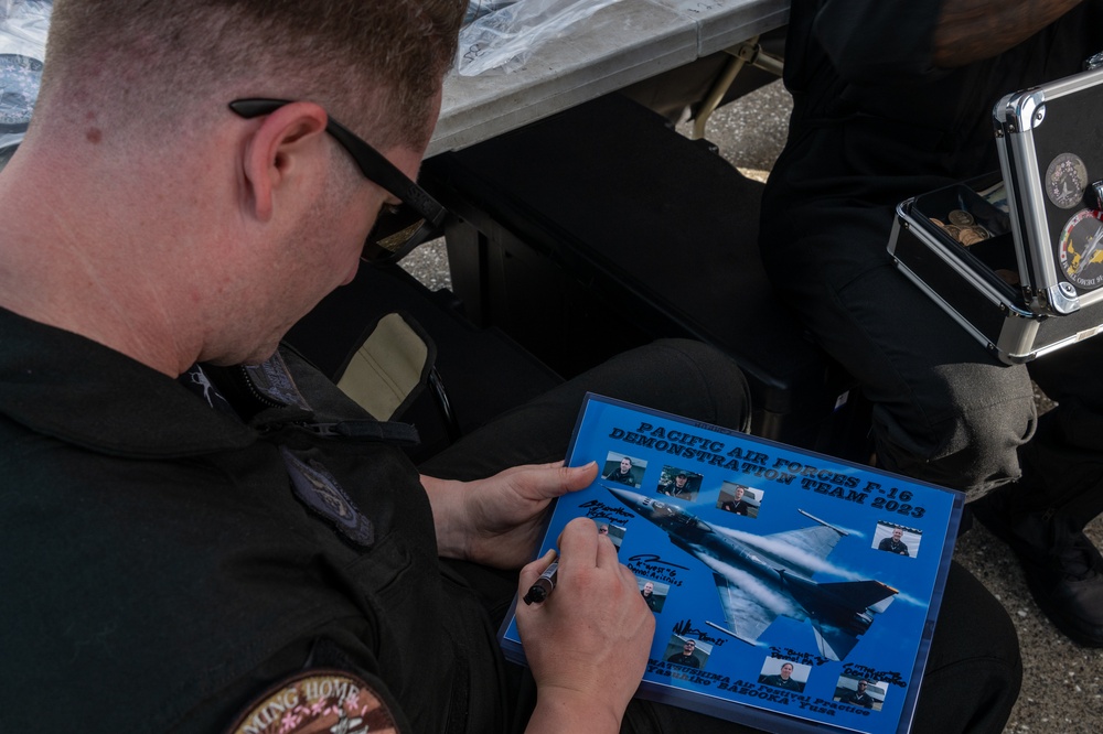 PACAF F-16 Demo Team Performs for Hometown at Misawa Air Fest 2023