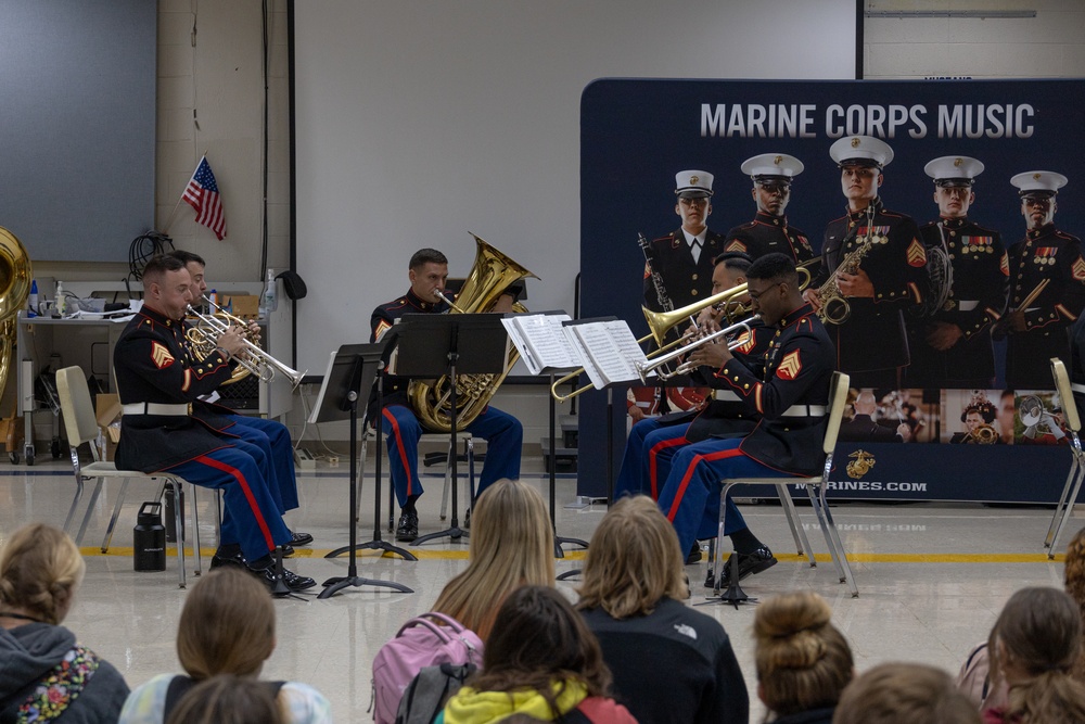 Marine Forces Reserve Band Performs in Cleveland, Tennessee for Fall Tour