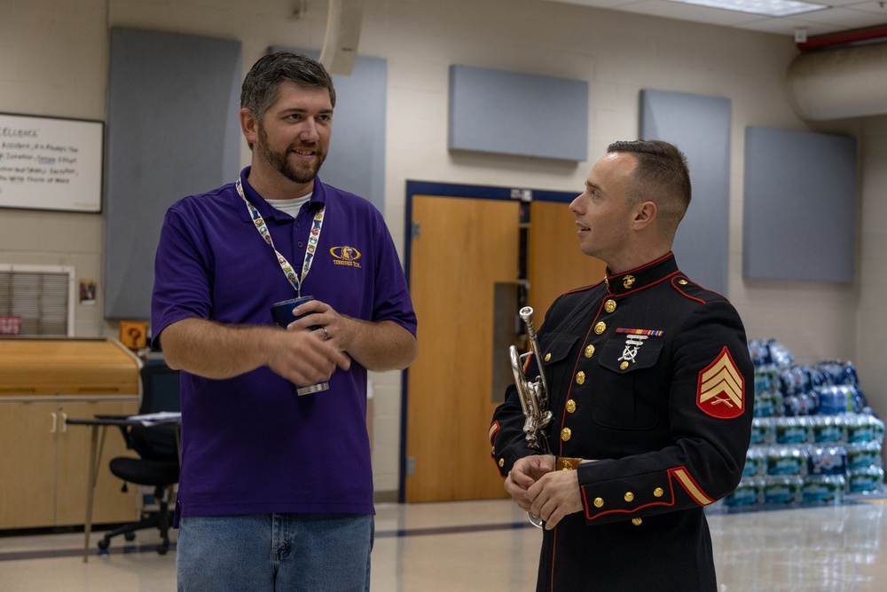 Marine Forces Reserve Band performs in Cleveland, Tennessee for Fall Tour