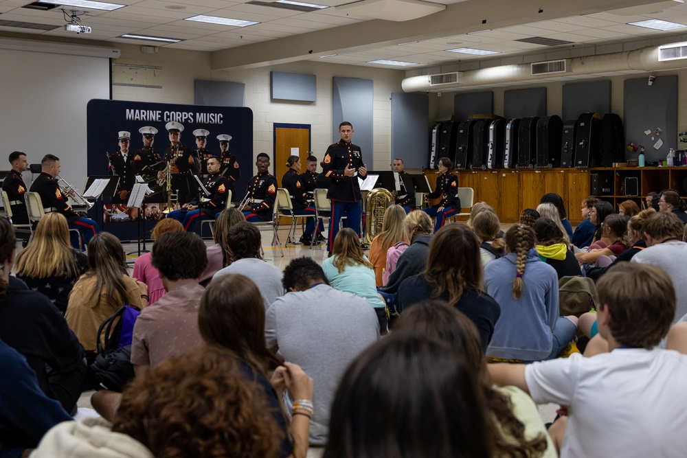 Marine Forces Reserve Band Performs in Cleveland, Tennessee for Fall Tour