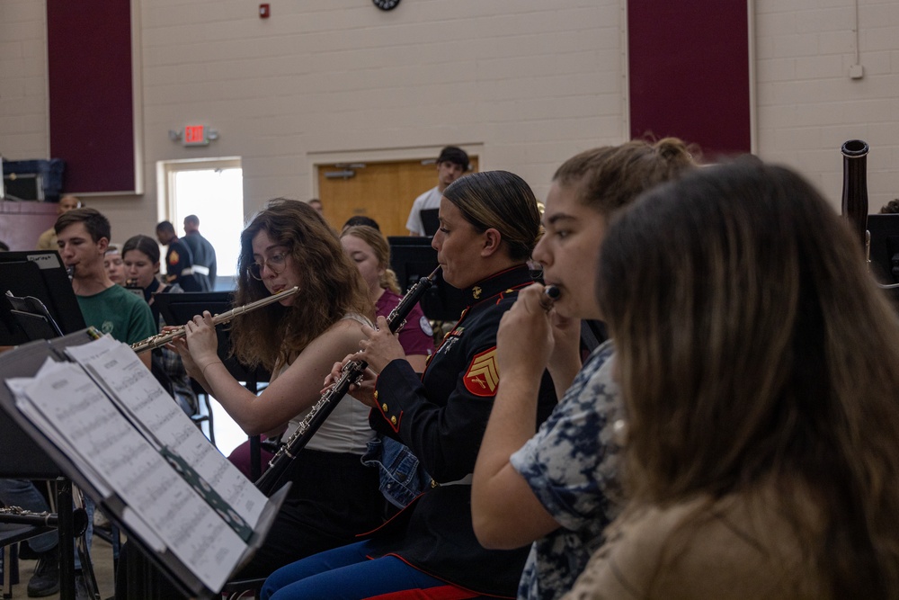 Marine Forces Reserve Band Performs in Cleveland, Tennessee for Fall Tour