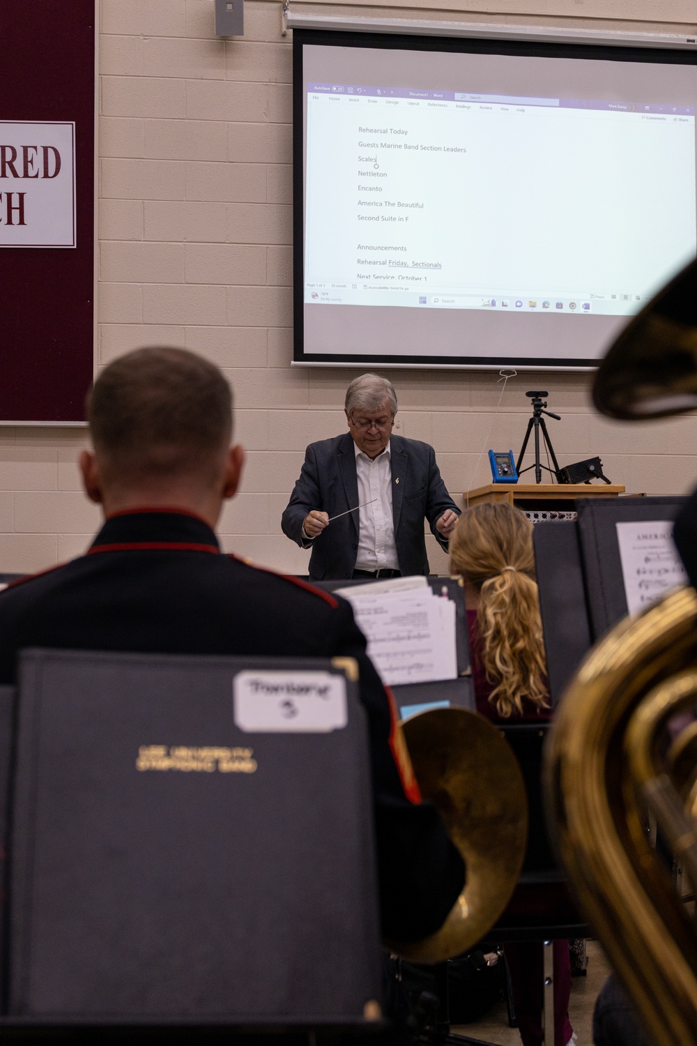 Marine Forces Reserve Band Performs in Cleveland, Tennessee for Fall Tour