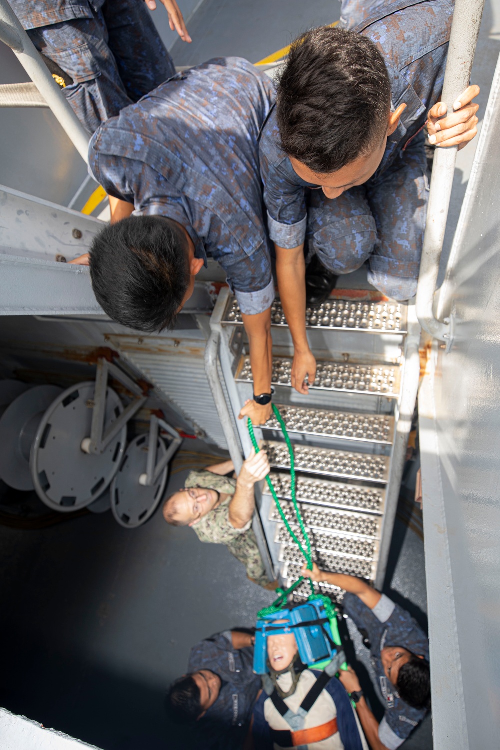 USCGC Munro and Royal Brunei Navy Participate in Medical Engagement for CARAT Brunei 2023