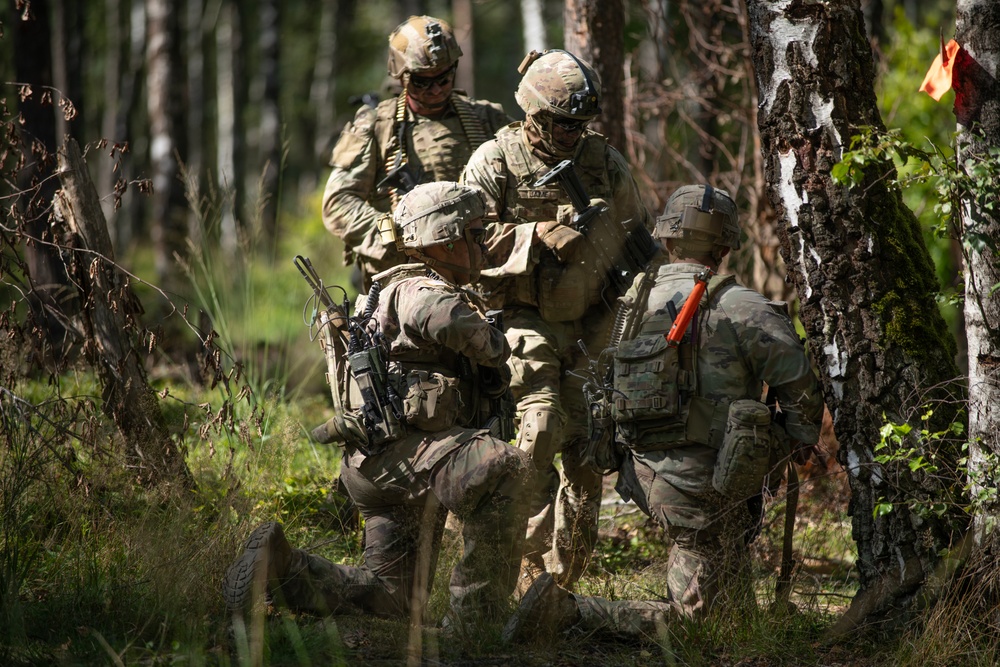 2nd Squadron, 2nd Cavalry Regiment Assault an Objective