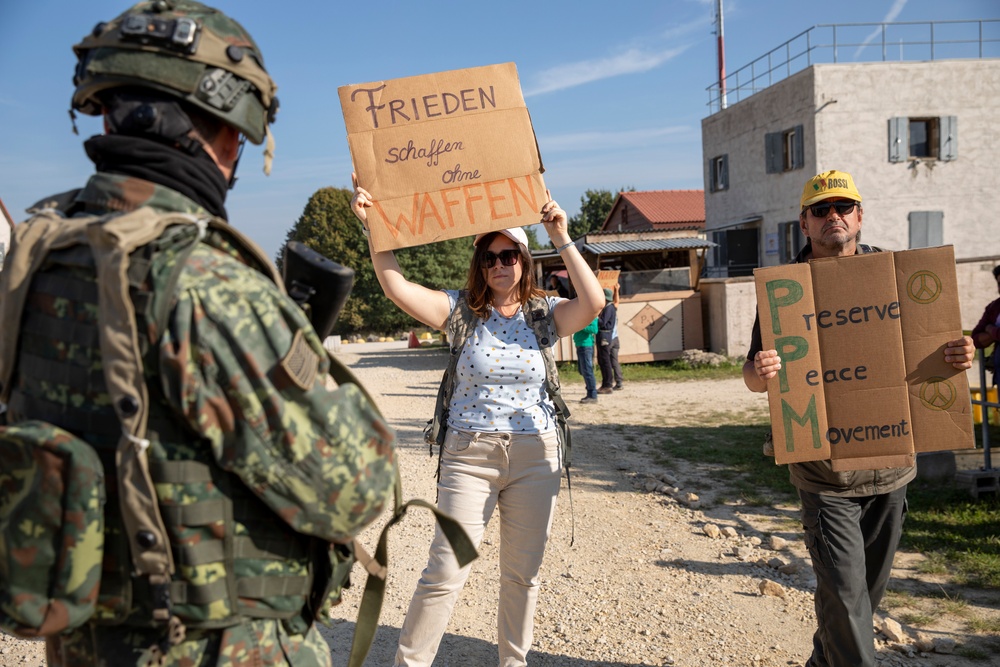 Civil affairs Soldiers partner with NATO during Saber Junction 23