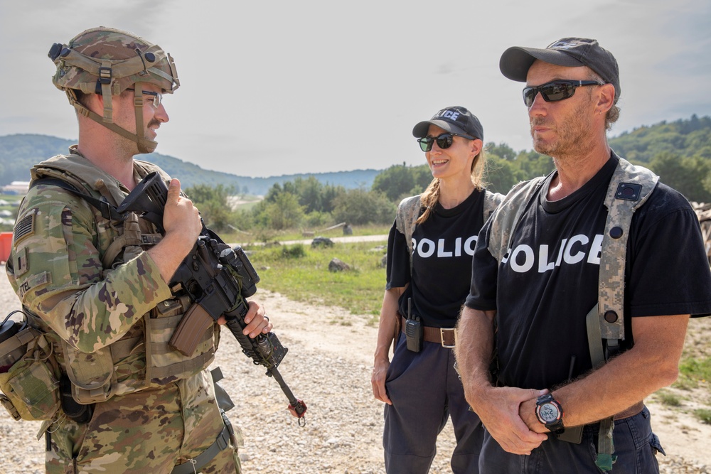 Civil affairs Soldiers partner with NATO during Saber Junction 23