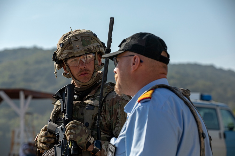 Army Reserve Soldiers train on civil operations during Saber Junction 23