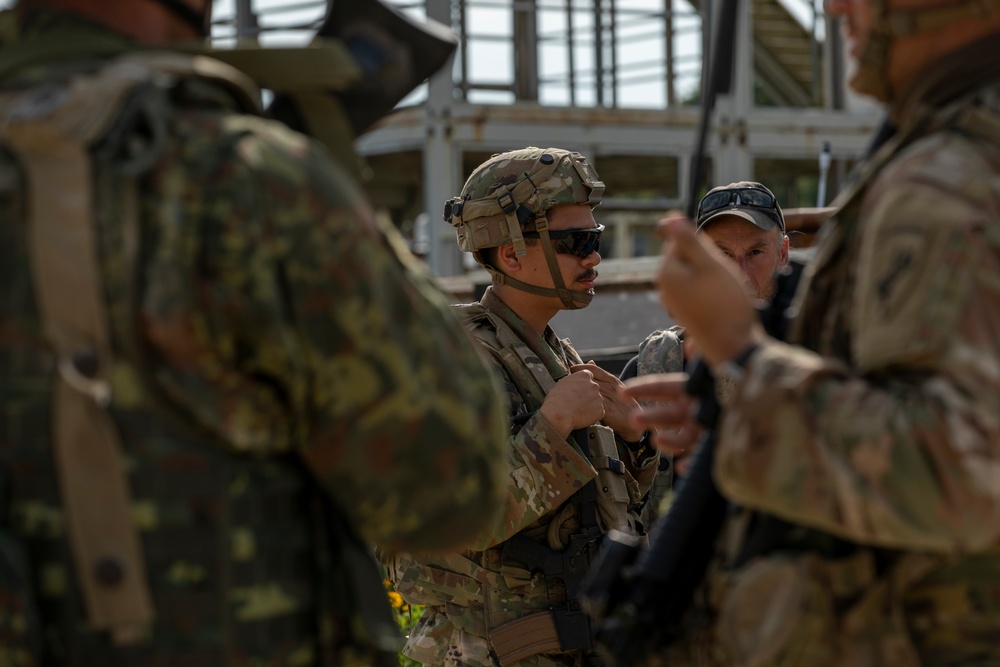 Army Reserve Soldiers train on civil operations during Saber Junction 23