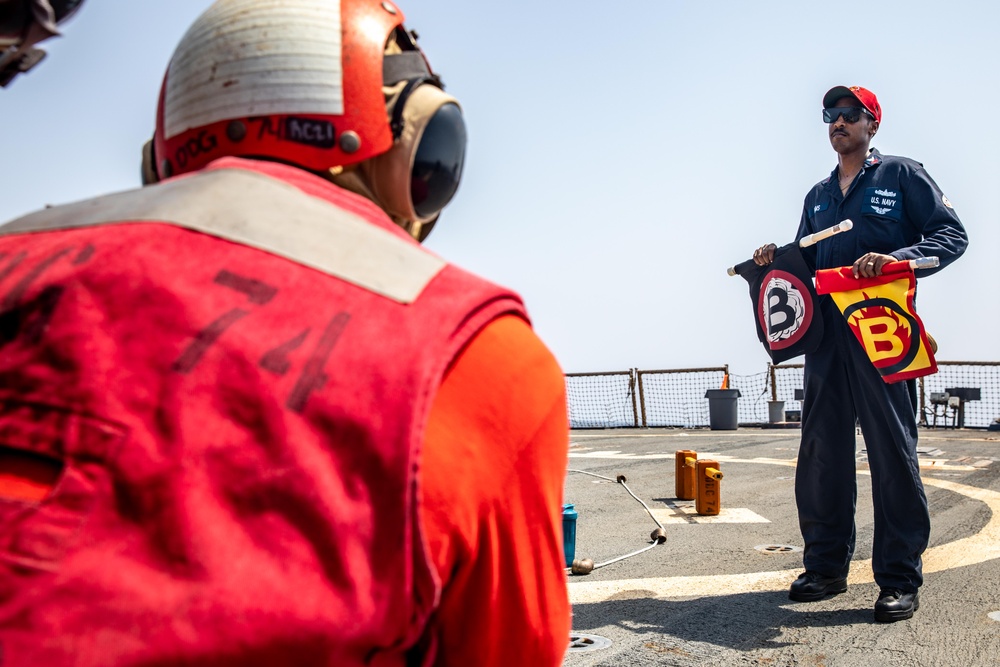 USS McFaul Conducts Firefighting Drill