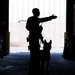 MWD Lucky Tests His Sniffing Skills
