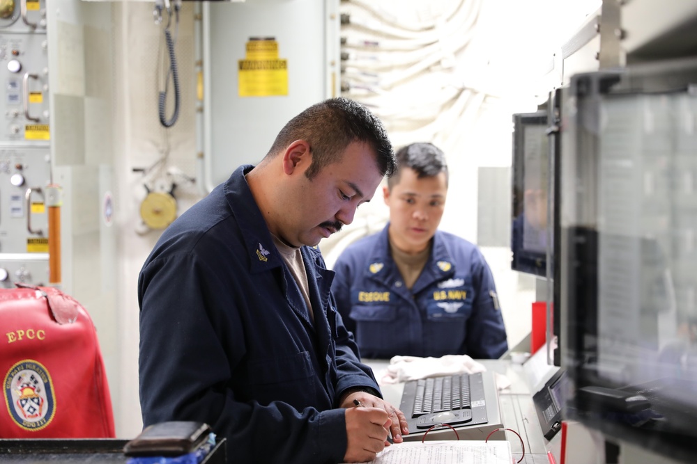 USS Paul Ignatius Engineering Drills