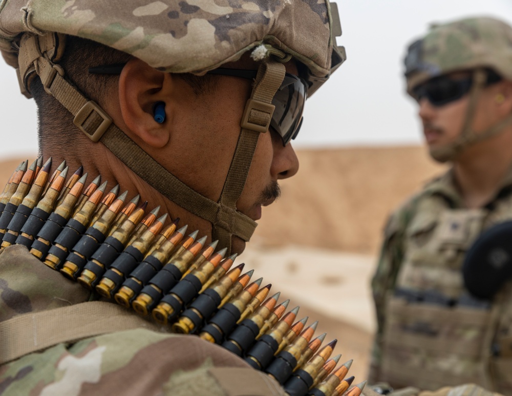 Bright Star 23: U.S. Army Soldiers conduct machine gun range