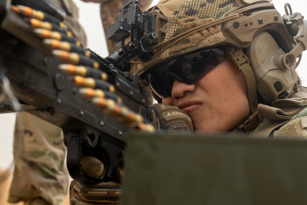 Bright Star 23: U.S. Army Soldiers conduct machine gun range