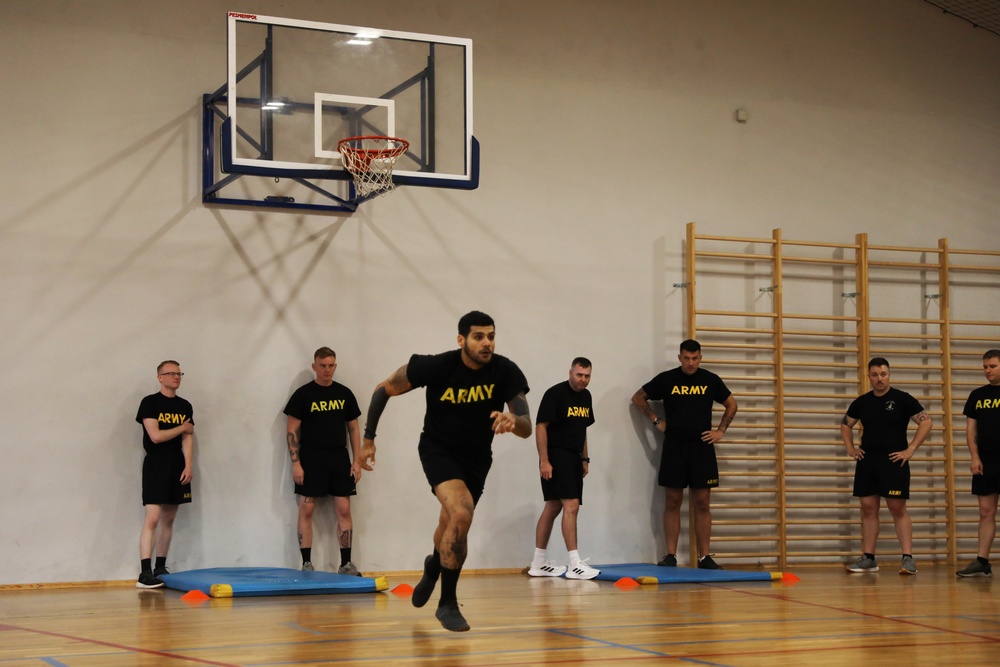 Soldiers at Camp Kosciuszko compete for Schützenschnur