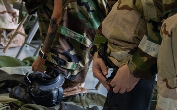 Dobbins Airmen Undergo CBRN Defense Training