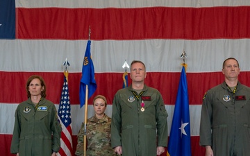 Col. Matthew Fritz passes command of the 419th Fighter Wing to Col. Ronald Sloma