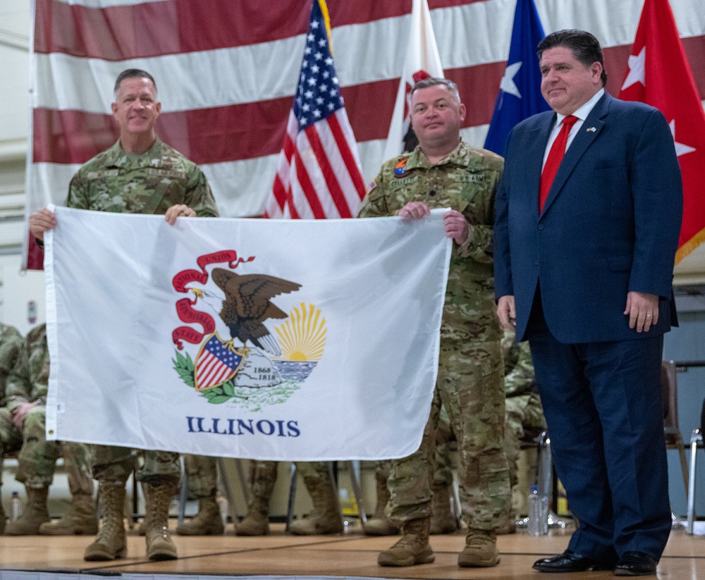 APPROXIMATELY 190 ILLINOIS ARMY NATIONAL GUARD SOLDIERS MOBILIZE FOR OVERSEAS MISSION