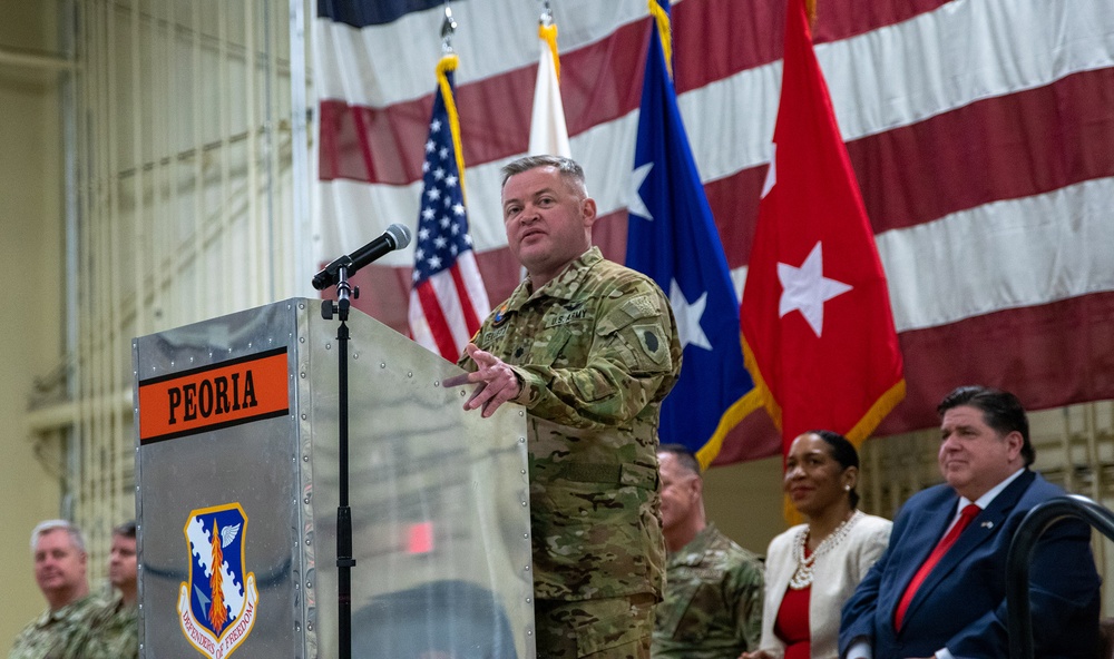APPROXIMATELY 190 ILLINOIS ARMY NATIONAL GUARD SOLDIERS MOBILIZE FOR OVERSEAS MISSION