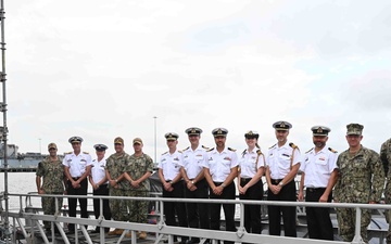 Royal Canadian Navy Delegation Tours USS Pasadena (SSN 752) During Maritime Staff Talks
