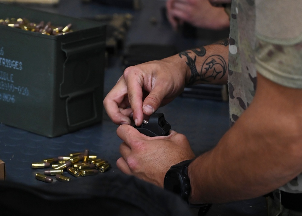 5 ASOS integrates with 1 SFG (A) for pistol accuracy course, furthering joint capes