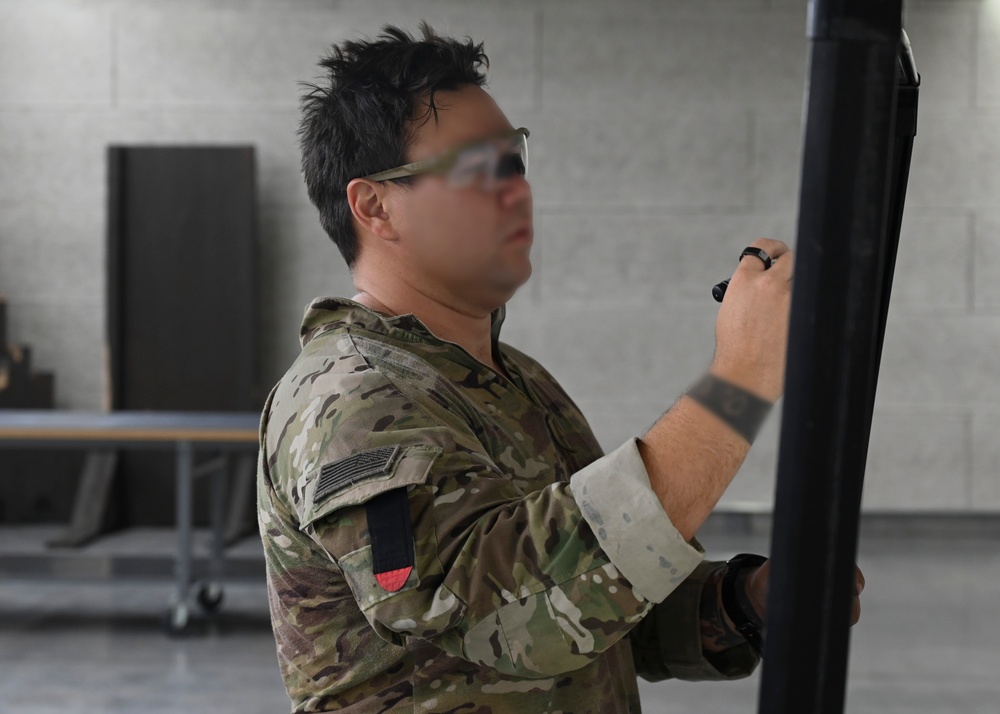 5 ASOS integrates with 1 SFG (A) for pistol accuracy course, furthering joint capes