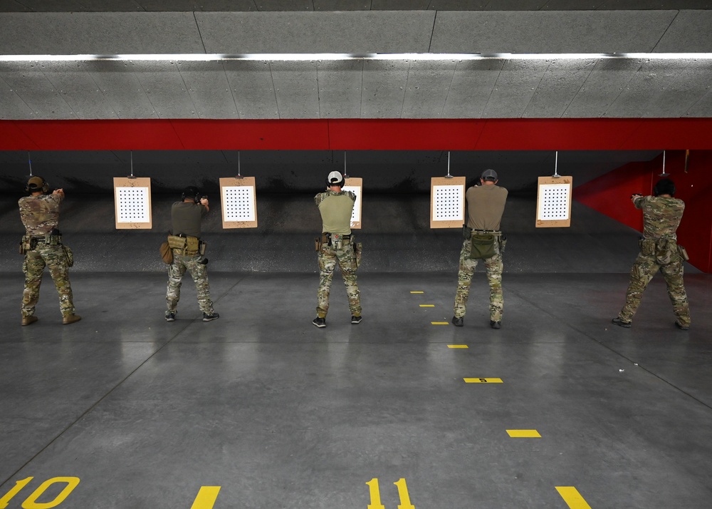 5 ASOS integrates with 1 SFG (A) for pistol accuracy course, furthering joint capes