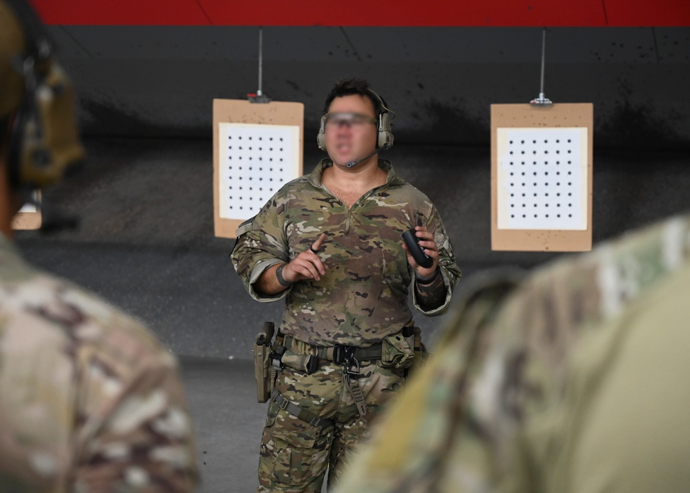 5 ASOS integrates with 1 SFG (A) for pistol accuracy course, furthering joint capes