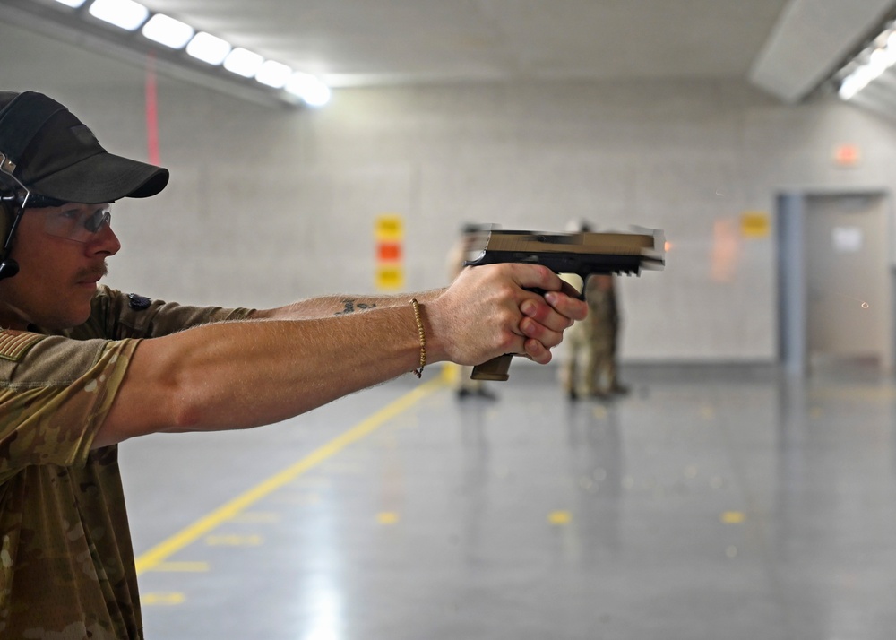 5 ASOS integrates with 1 SFG (A) for pistol accuracy course, furthering joint capes