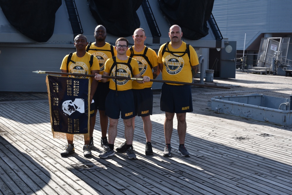 USS Gonzalez (DDG 66) Sailors participate in CPO Heritage training event