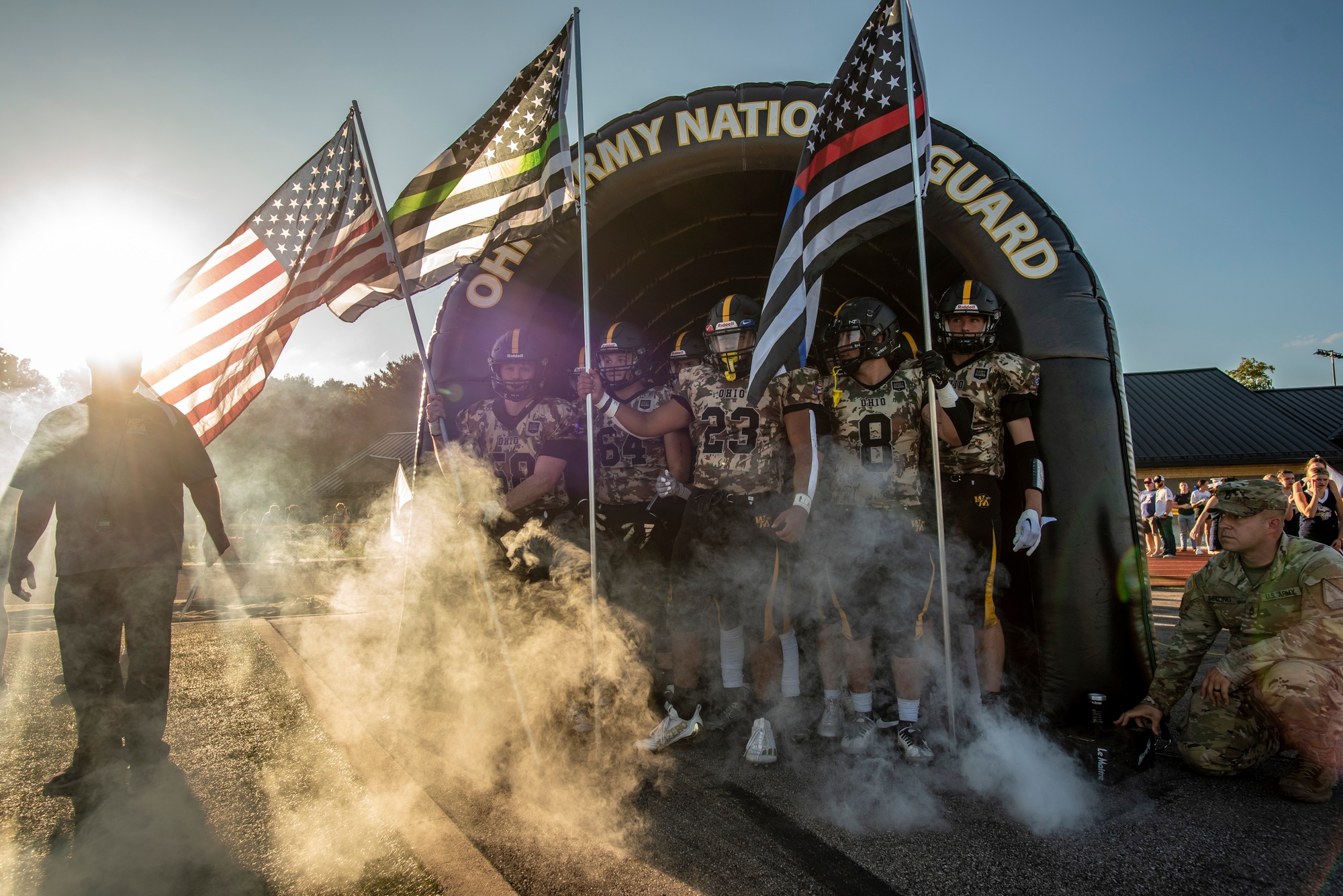 Veteran Appreciation Night- Special Camouflage Jersey from the Ohio  National Guard