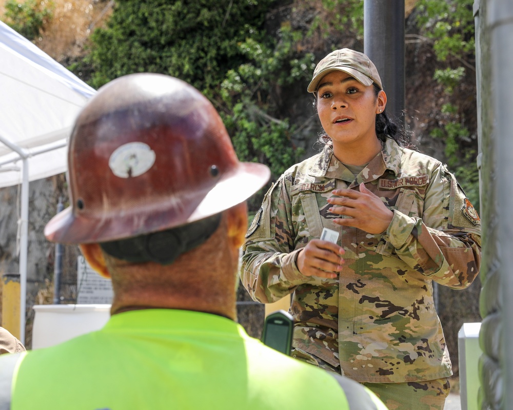 Joint Task Force-Red Hill Access Control Point personnel, ensures accountability of personnel at the Red Hill Bulk Fuel Storage Facility (RHBFSF) ACP.