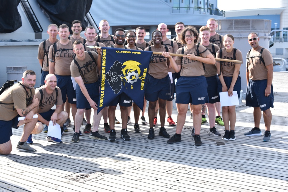 Naval Information Warfare Training Group-Norfolk Chief Petty Officer Selectees participate in annual CPO Heritage Days training event