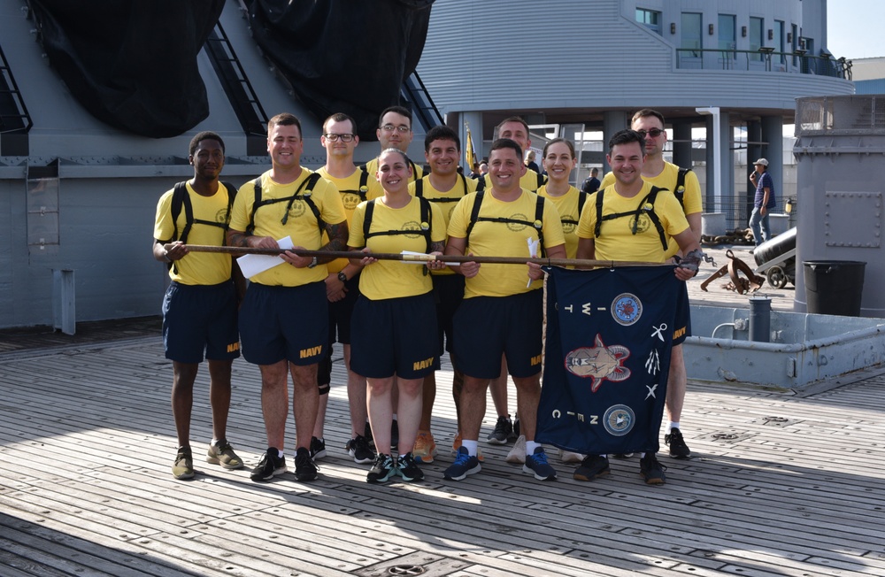 Chief Petty Officer Selectees from the Navy Expeditionary Intelligence Command (NEIC) and the Information Warfare Training Center (IWTC) participate in annual CPO Heritage Days training event