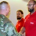 Brig. Gen. Kirk E. Gibbs meets with USACE first responders