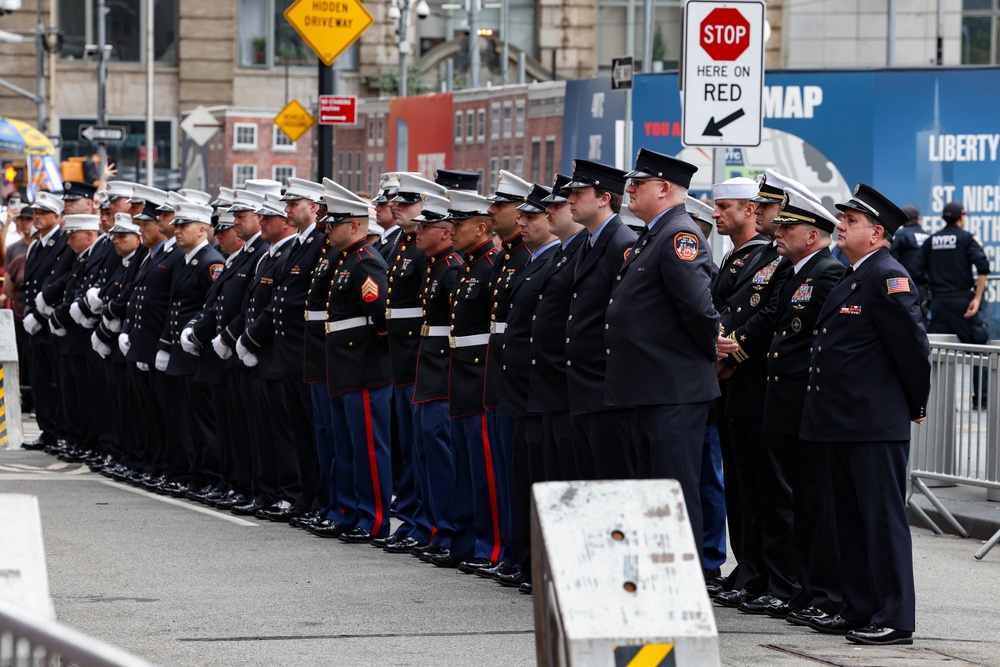 Quantico band members support 9/11 memorial ceremonies in New York City