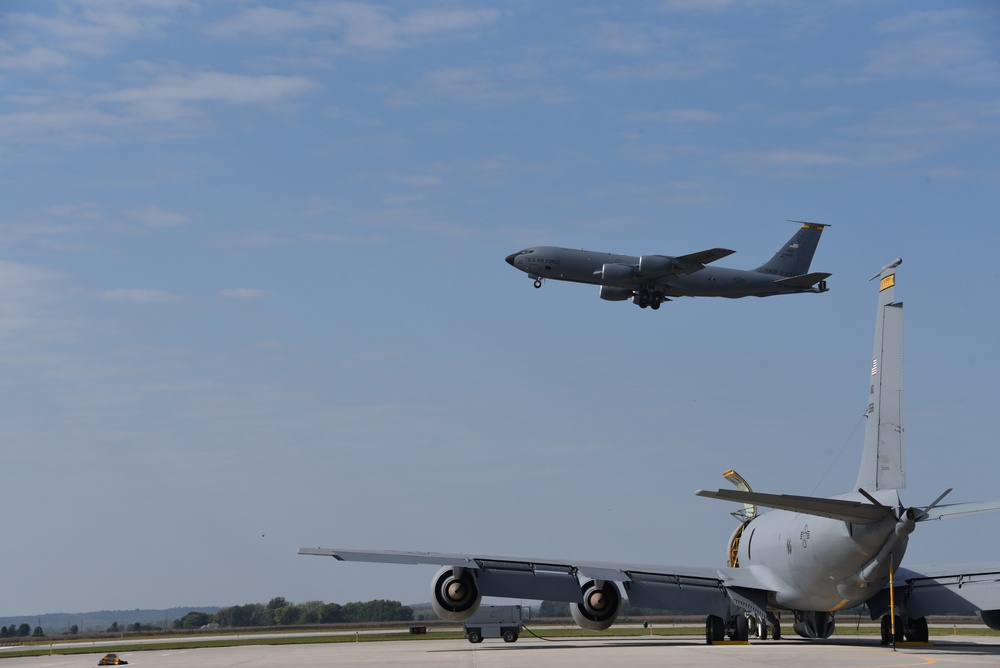 KC-135 flyby