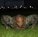 U.S. Marines conduct morning physical training for a Martial Arts Instructor course