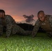 U.S. Marines conduct morning physical training for a Martial Arts Instructor course