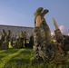 U.S. Marines conduct morning physical training for a Martial Arts Instructor course