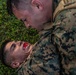 U.S. Marines conduct morning physical training for a Martial Arts Instructor course